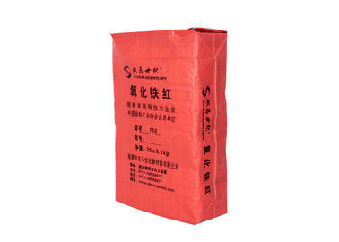 China Cementdocument Klep Verzegelde Plastic Opslagzakken, Kraftpapier-Document de pp Geweven Plastic Zakken van Gusseted leverancier