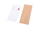 Bruine Witte Kraftpapier-Document Plastic Document Zakken In het groot UVpriting 17 Draad dik leverancier