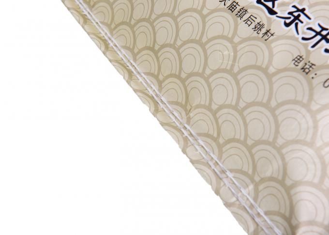 Draad die pp Geweven Rijst Verpakkende Zakken die met Gravure naaien 4.4cm Zijhoekplaat drukken
