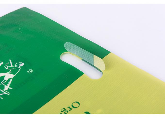 Veilige Rijst Verpakkende Zakken met Handvat pp Bopp Materiële 10kg 58 cm * 36 cm-Grootte