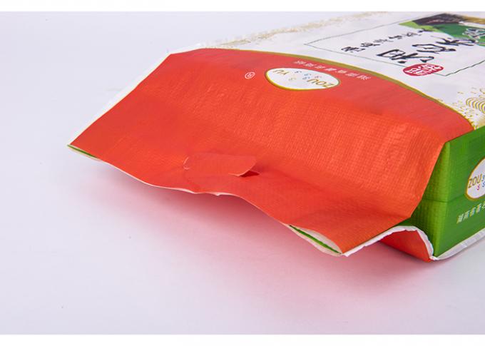 Pp Geweven Rijst Verpakkende Zakken met de Ladingsgewicht van de Handvat Dubbel Druk 10kg