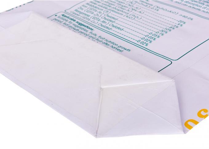 De Verzegelde Zakken van de blokbodem Klep met 70 - 80 gsm Kraftpapier Document Materiaal Met hoge weerstand