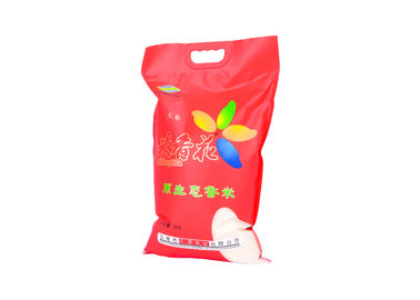 China De plastic 3 Zij Verpakkende Zakken van de Verbindingsrijst met de Met een laag bedekte Volledige Kleurendruk van de Handvatpa PE leverancier