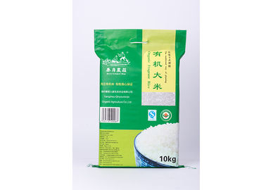 China Veilige Rijst Verpakkende Zakken met Handvat pp Bopp Materiële 10kg 58 cm * 36 cm-Grootte leverancier