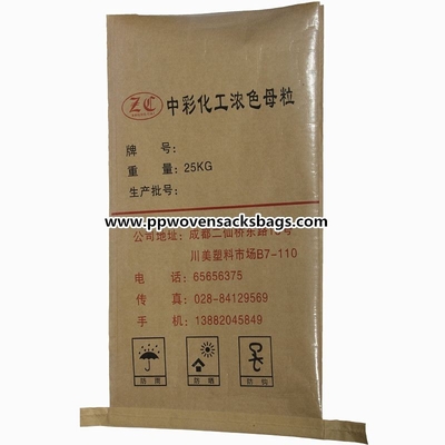 CHINA Met een laag bedekte het Document van Masterbatch/Kraftpapier-het Document van Multiwall Zakken, Gelamineerde pp Geweven Zakken Leverancier