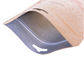 Duurzame het Pakpapierzakken van Kraftpapier met OEM van de Ritssluitingsfolie Gevoerde Vochtbestendigheid leverancier