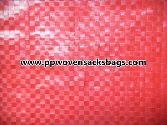 Aangepaste Rode Geweven pp doet/25kg pp-Zakken voor Verpakkings Plastic Korrels/Voedsel/Chemisch product in zakken Leverancier