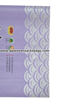 Purpere Geweven Zakken van Bopp van Polypropyleenzakken voor 10kg Pakket, 14“ x 24“ Leverancier